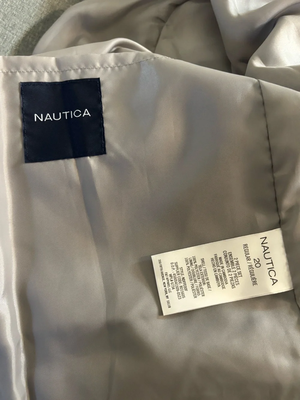 Nautica Suit -Boys 2-piece suit size 20